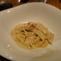 イカの塩辛のパスタ