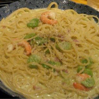 春のクリームスパゲティ