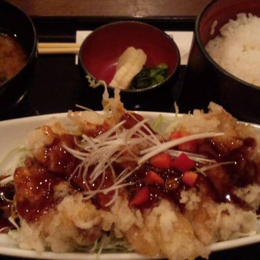 パリパリ唐揚げ黒酢あんかけ