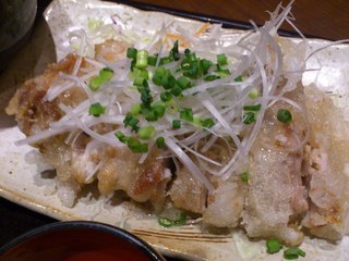 パリパリ唐揚げ定食（塩ダレ）