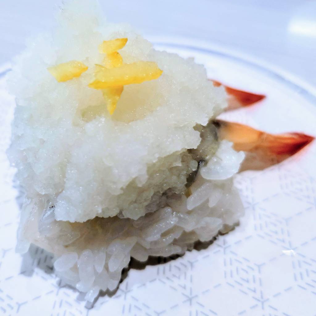 生えび 柚子おろし盛り