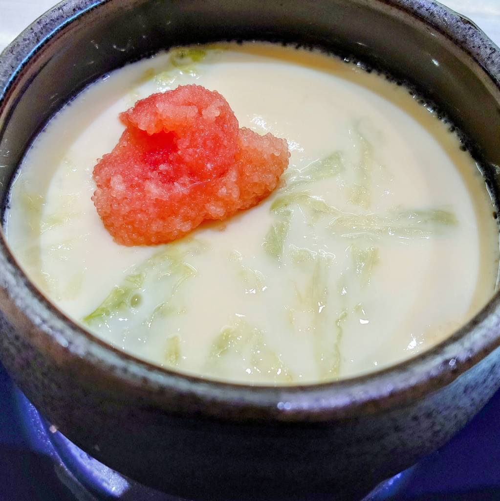 あおさとたらこの茶碗蒸し