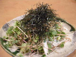 蕎麦の芽と長芋のサラダ