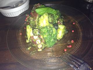 タコとジャガイモのジェノバ風