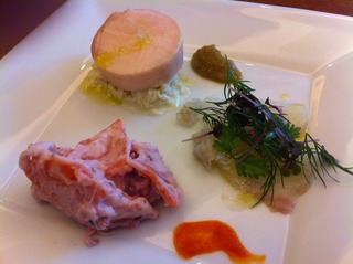 前菜の３種盛り合わせ