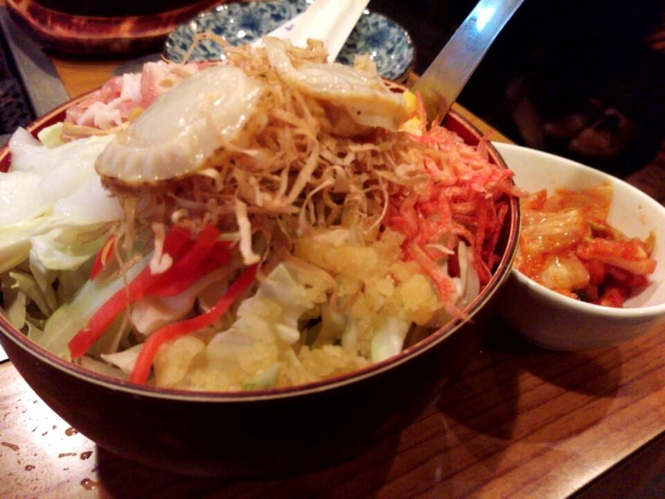 ミックスもんじゃ　＋　キムチ（トッピング）