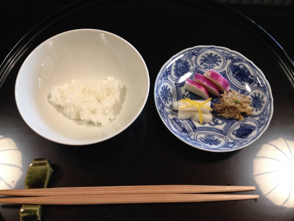 ご飯、漬物のおかわり