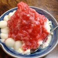 いちごのかき氷