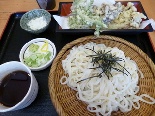100日舞茸天ざるうどん