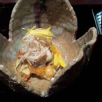 丹波黒枝豆、さつまいも、柿の白和え