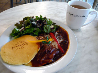 パンケーキランチ　ハッシュドビーフ