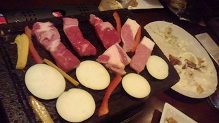 黒豚ロースの溶岩焼き