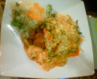 カニの玉子カレー炒め