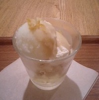 レモンシャーベットのパフェ