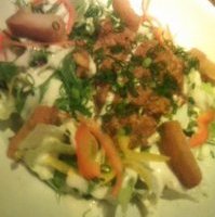 キーマカレーのシーザーサラダ