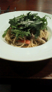 有機ルッコラのオーガニックジェノベーゼ