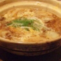 熟成豚ロースかつの玉子とじ鍋定食