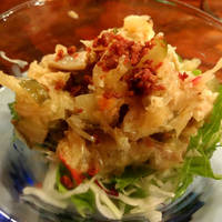 鶏ササミとピクルスのサラダ