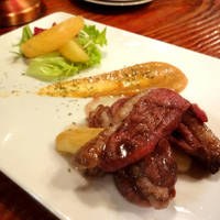 合鴨の網焼き　味噌マスタード風味