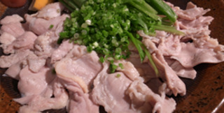 冷製鶏ハラミのしゃぶしゃぶ