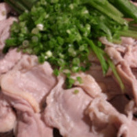 冷製鶏ハラミのしゃぶしゃぶ