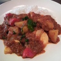 雑穀ご飯と野菜だけカレー