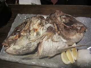 鯛かぶと塩焼き