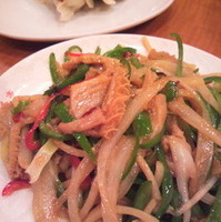 牛ハチの巣のオイスター炒め