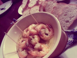 エビのアヒージョ