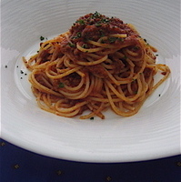 葉山牛のラグー　スパゲティ