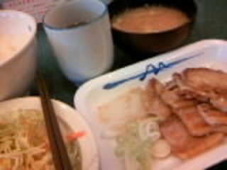 豚バラ焼肉定食