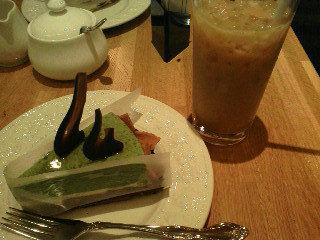 生チョコと抹茶のタルト