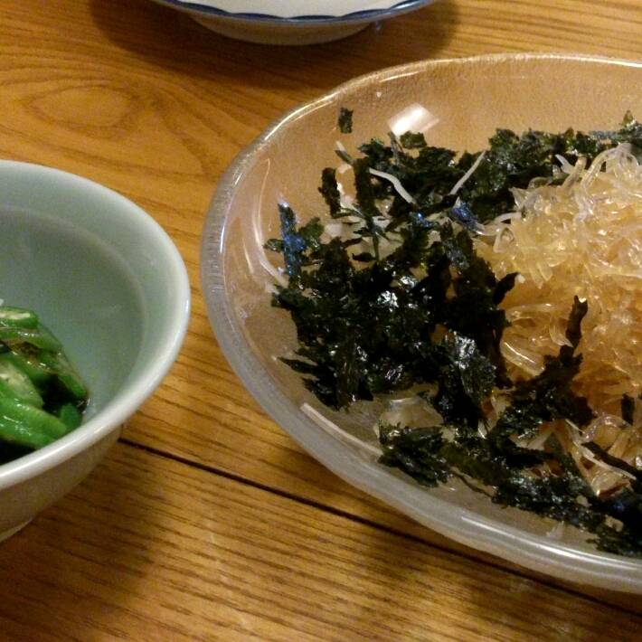 大根と韓国海苔のサラダ