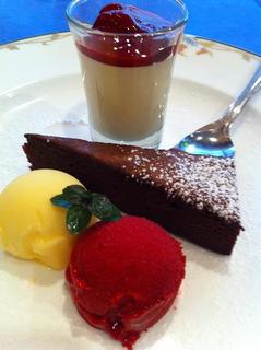 本日のデザート盛り合わせ