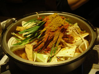 辛口カレーもつ鍋