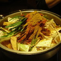 辛口カレーもつ鍋