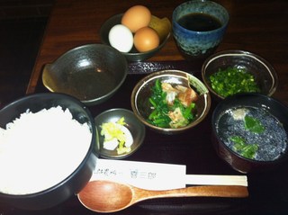 たまごかけごはん定食 卵食べ放題