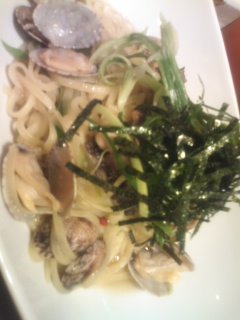 アサリとキノコの和風パスタ