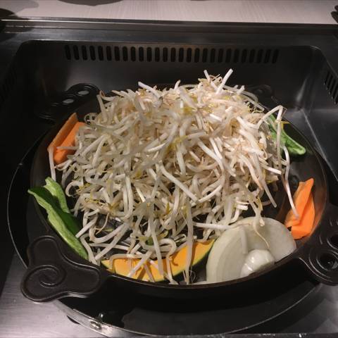 ジンギスカンをつくるところ