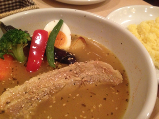 ポーク角煮のスープカレー
