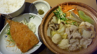 塩ちゃんこ鍋定食