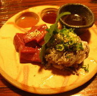 生センマイ・生レバー盛合せ