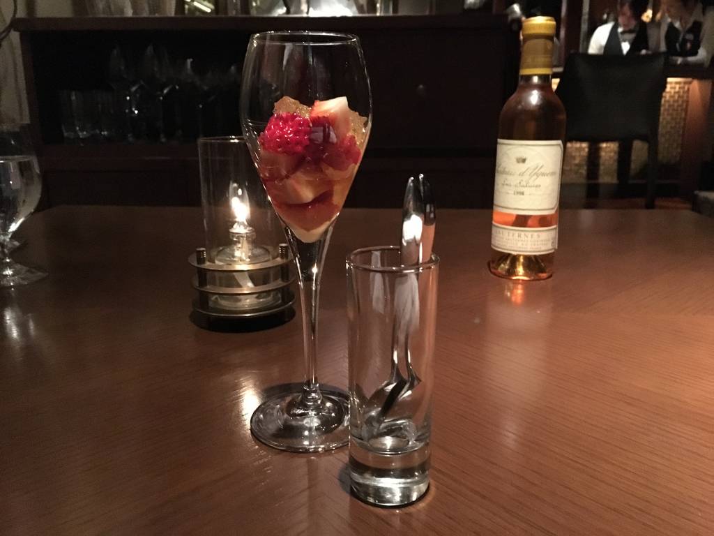 ロゼとディケムのデザート