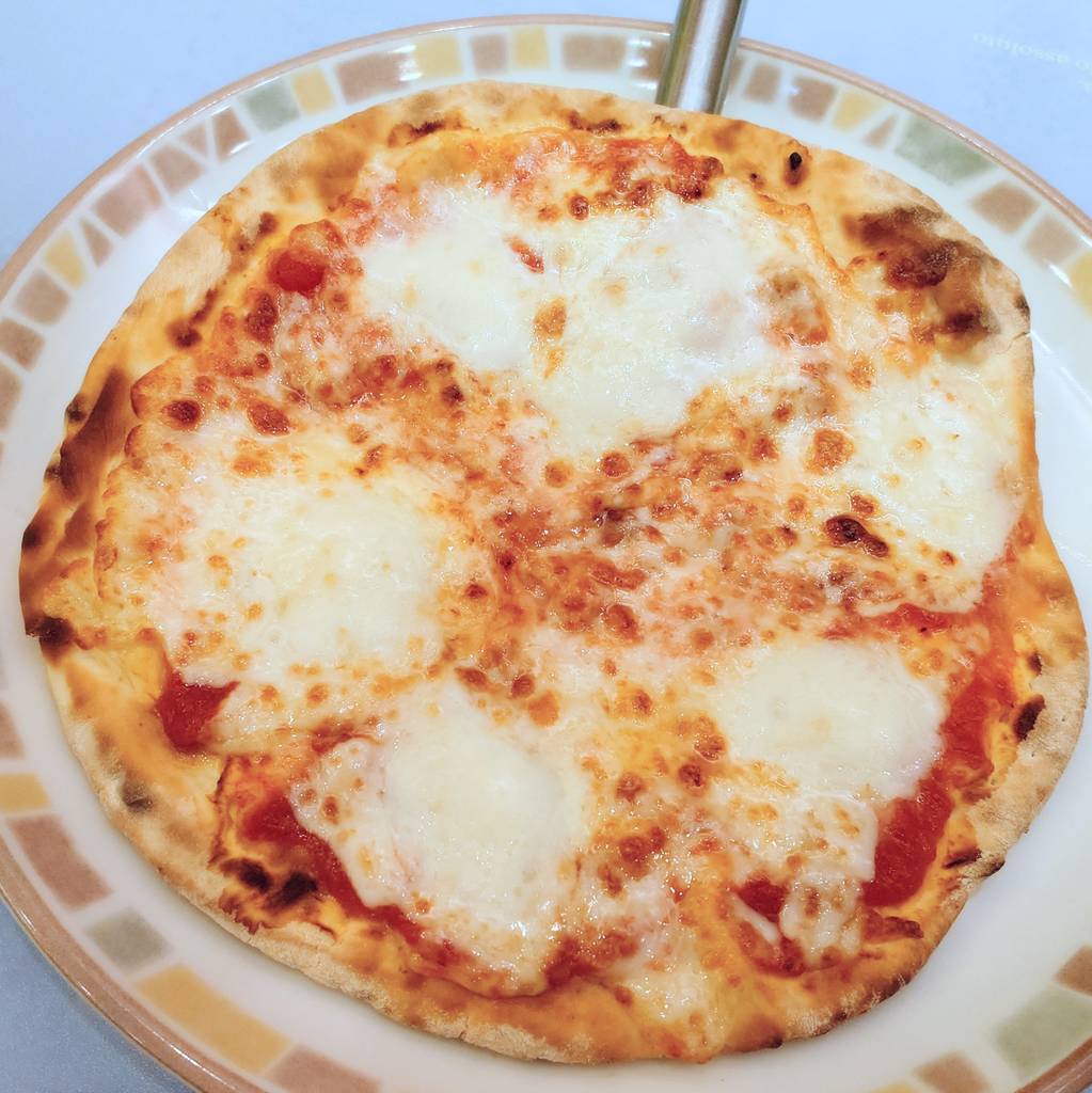 バッファローモッツァレラのピザ