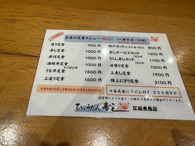 ひょうたん寿し 江坂東急店