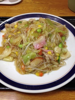 太めん皿うどん