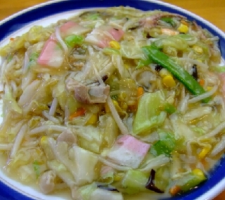 太めん皿うどん