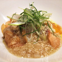 揚げ海老芋と地鶏のそぼろあ～んかけ