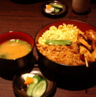 焼き鳥そぼろ丼