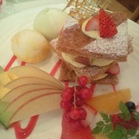 フルーツたっぷりミルフィーユ